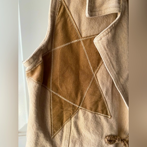 Its A Kick Jackets & Coats Vintage Tan Denim Vest Poshmark